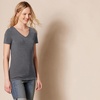 image:imageAmazon Essentials Womens RegularFit ShortSleeve TShirt Crewneck and VNeck OptionsCharcoal Heather