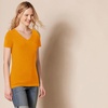 image:imageAmazon Essentials Womens RegularFit ShortSleeve TShirt Crewneck and VNeck OptionsCoral OrangeGolden Yellow