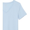 image:imageAmazon Essentials Womens RegularFit ShortSleeve TShirt Crewneck and VNeck OptionsDark GreenPowder Blue