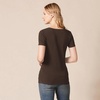 image:imageAmazon Essentials Womens RegularFit ShortSleeve TShirt Crewneck and VNeck OptionsEspressoWhite