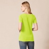 image:imageAmazon Essentials Womens RegularFit ShortSleeve TShirt Crewneck and VNeck OptionsLime GreenWhite