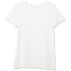 image:imageAmazon Essentials Womens RegularFit ShortSleeve TShirt Crewneck and VNeck OptionsNavyWhite