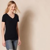 image:imageAmazon Essentials Womens RegularFit ShortSleeve TShirt Crewneck and VNeck OptionsOliveBlack