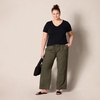 image:imageAmazon Essentials Womens RegularFit ShortSleeve TShirt Crewneck and VNeck OptionsOliveBlack