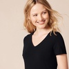 image:imageAmazon Essentials Womens RegularFit ShortSleeve TShirt Crewneck and VNeck OptionsOliveBlack