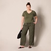 image:imageAmazon Essentials Womens RegularFit ShortSleeve TShirt Crewneck and VNeck OptionsOliveOatmeal Heather