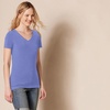 image:imageAmazon Essentials Womens RegularFit ShortSleeve TShirt Crewneck and VNeck OptionsPurple BlueWhite