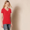 image:imageAmazon Essentials Womens RegularFit ShortSleeve TShirt Crewneck and VNeck OptionsRedWhite