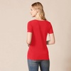 image:imageAmazon Essentials Womens RegularFit ShortSleeve TShirt Crewneck and VNeck OptionsRedWhite