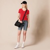 image:imageAmazon Essentials Womens RegularFit ShortSleeve TShirt Crewneck and VNeck OptionsRedWhite