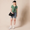 image:imageAmazon Essentials Womens RegularFit ShortSleeve TShirt Crewneck and VNeck OptionsSage GreenWhite