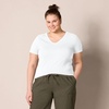 image:imageAmazon Essentials Womens RegularFit ShortSleeve TShirt Crewneck and VNeck OptionsWhite