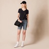 image:imageAmazon Essentials Womens RegularFit ShortSleeve TShirt Crewneck and VNeck OptionsWhite Mariner StripeBlack