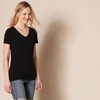 image:imageAmazon Essentials Womens RegularFit ShortSleeve TShirt Crewneck and VNeck OptionsWhiteCharcoal HeatherNavy