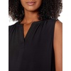 image:imageAmazon Essentials Womens Relaxed Fit Sleeveless VNeck Woven ShirtBlack