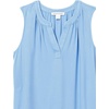 image:imageAmazon Essentials Womens Relaxed Fit Sleeveless VNeck Woven ShirtFrench Blue