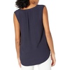 image:imageAmazon Essentials Womens Relaxed Fit Sleeveless VNeck Woven ShirtNavy