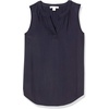 image:imageAmazon Essentials Womens Relaxed Fit Sleeveless VNeck Woven ShirtNavy