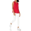 image:imageAmazon Essentials Womens Relaxed Fit Sleeveless VNeck Woven ShirtRed Leaf