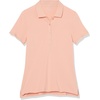 image:imageAmazon Essentials Womens ShortSleeve Polo Shirt Soft Stretch Cotton Jersey Available in Plus SizeCoral Pink