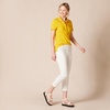 image:imageAmazon Essentials Womens ShortSleeve Polo Shirt Soft Stretch Cotton Jersey Available in Plus SizeGolden Yellow