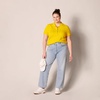 image:imageAmazon Essentials Womens ShortSleeve Polo Shirt Soft Stretch Cotton Jersey Available in Plus SizeGolden Yellow