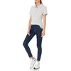 image:imageAmazon Essentials Womens ShortSleeve Polo Shirt Soft Stretch Cotton Jersey Available in Plus SizeLight Grey Heather