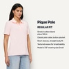 image:imageAmazon Essentials Womens ShortSleeve Polo Shirt Soft Stretch Cotton Jersey Available in Plus SizeLight Pink
