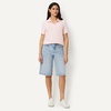 image:imageAmazon Essentials Womens ShortSleeve Polo Shirt Soft Stretch Cotton Jersey Available in Plus SizeLight Pink
