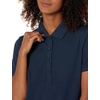 image:imageAmazon Essentials Womens ShortSleeve Polo Shirt Soft Stretch Cotton Jersey Available in Plus SizeNavy