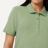 image:imageAmazon Essentials Womens ShortSleeve Polo Shirt Soft Stretch Cotton Jersey Available in Plus SizeSage Green