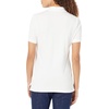 image:imageAmazon Essentials Womens ShortSleeve Polo Shirt Soft Stretch Cotton Jersey Available in Plus SizeWhite