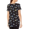 image:imageAmazon Essentials Womens ShortSleeve Scoopneck Tunic Tops Pack of 2Black FloralBright Blue