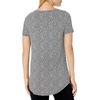 image:imageAmazon Essentials Womens ShortSleeve Scoopneck Tunic Tops Pack of 2Black TulipsBright Pink