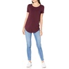 image:imageAmazon Essentials Womens ShortSleeve Scoopneck Tunic Tops Pack of 2BlackBurgundy