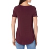 image:imageAmazon Essentials Womens ShortSleeve Scoopneck Tunic Tops Pack of 2BlackBurgundy