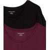 image:imageAmazon Essentials Womens ShortSleeve Scoopneck Tunic Tops Pack of 2BlackBurgundy