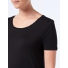 image:imageAmazon Essentials Womens ShortSleeve Scoopneck Tunic Tops Pack of 2BlackCharcoal Heather