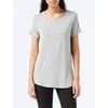 image:imageAmazon Essentials Womens ShortSleeve Scoopneck Tunic Tops Pack of 2Light Heather Grey  Golden Yellow