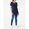 image:imageAmazon Essentials Womens ShortSleeve Scoopneck Tunic Tops Pack of 2Navy