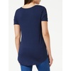 image:imageAmazon Essentials Womens ShortSleeve Scoopneck Tunic Tops Pack of 2Navy