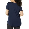 image:imageAmazon Essentials Womens ShortSleeve Scoopneck Tunic Tops Pack of 2NavyLime Green