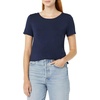image:imageAmazon Essentials Womens ShortSleeve Scoopneck Tunic Tops Pack of 2NavyLime Green