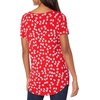 image:imageAmazon Essentials Womens ShortSleeve Scoopneck Tunic Tops Pack of 2NavyRed Flowers