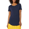 image:imageAmazon Essentials Womens ShortSleeve Scoopneck Tunic Tops Pack of 2NavySage Green