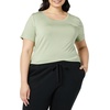 image:imageAmazon Essentials Womens ShortSleeve Scoopneck Tunic Tops Pack of 2NavySage Green