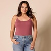 image:imageAmazon Essentials Womens SlimFit Cami Bodysuit Pack of 2Dusty RosePlum
