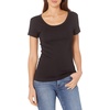image:imageAmazon Essentials Womens SlimFit CapSleeve Scoop Neck TShirtBlack