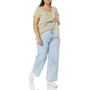 image:imageAmazon Essentials Womens SlimFit CapSleeve Scoop Neck TShirtBlackLight Sage Green