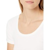 image:imageAmazon Essentials Womens SlimFit CapSleeve Scoop Neck TShirtBlackWhite